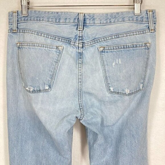 J. Crew Boyfriend Straight Leg Jeans Distressed Preppy Classic Comfort School 10 - Picture 9 of 12